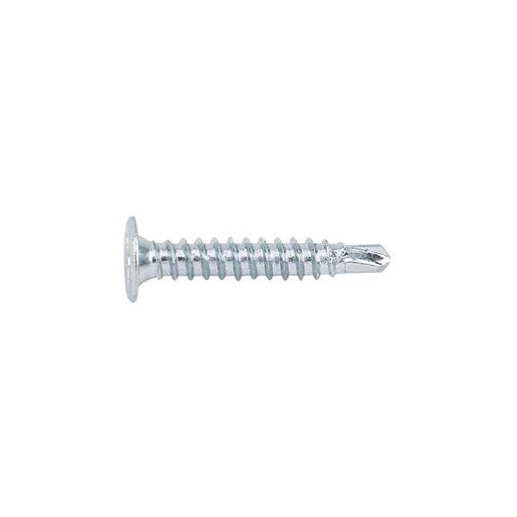 SebS screw with extra-flat head, zinc-plated