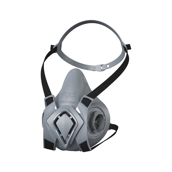 Half face mask thermoplastic (TPE) - Half face mask thermoplastic EN 140:1998 grey S/M