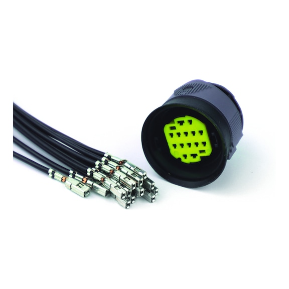 CONECTOR DE CABLE SICMA HEMBRA MIXTO DE 14 VÍAS