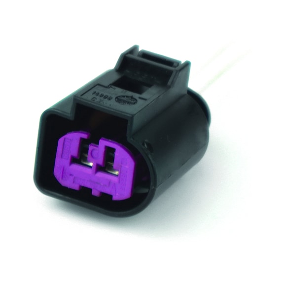 2-WAY FEMALE WIRED CONNECTOR FOR VAG INJECTORS - HARNESS WITH CABLES FOR 2-WAY FEMALE CONNECTOR PER VAG INJECTORS