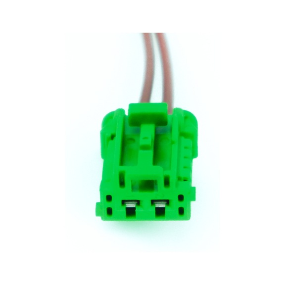 2-WAY FEMALE HSG WIRED CONNECTOR GREEN - HARNESS WITH CABLES FOR 2-WAY FEMALE HSG CONNECTOR VERDE