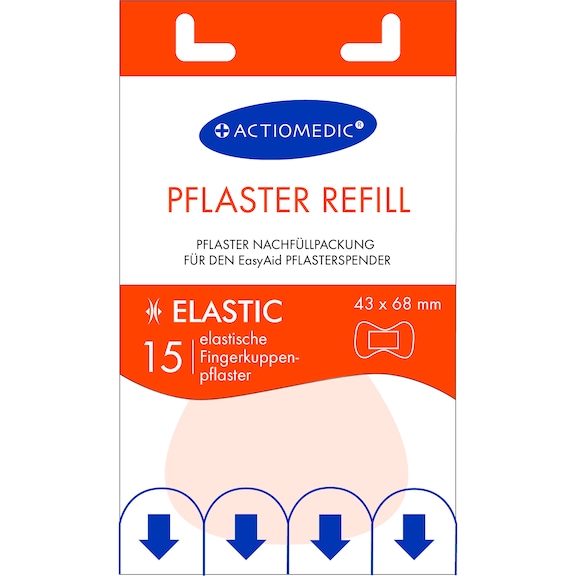 EasyAid refill fingertip plasters ELASTIC - 1