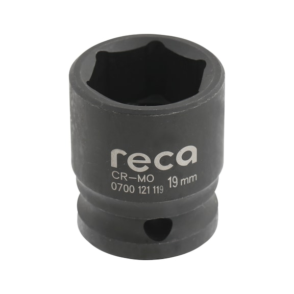 RECA Kraft-Steckschlüssel-Einsätze 1/2" kurze Ausführung, metrisch - 1