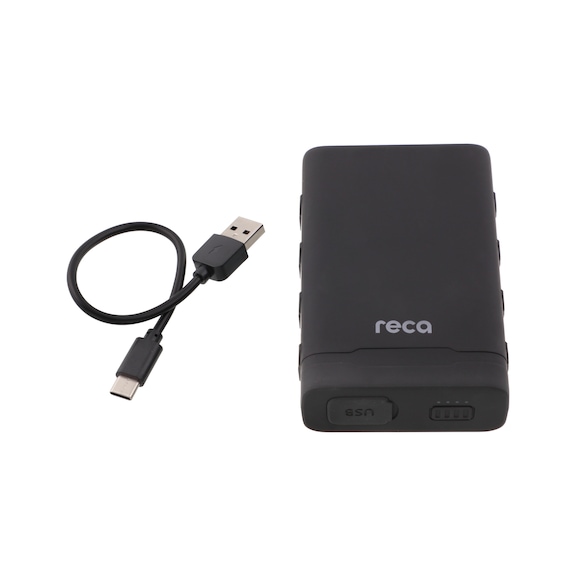 RECA Powerbank 10 PD - RECA Powerbank 10-PD 10.000 mAh, Typ-C, Quick Charge 3.0, Power Delivery