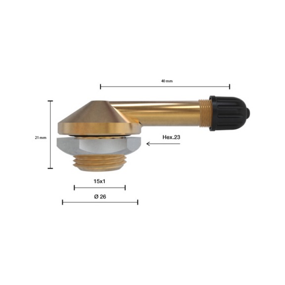 TRUCK STRAIGHT TUBELESS VALVE 