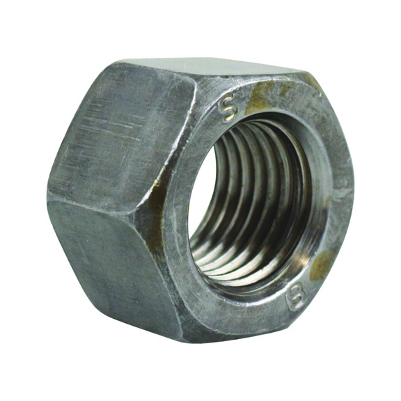 HEXAGON NUT HIGH PROFILE BURNISHED - HEXAGON NUT 6S BR UNI 5587