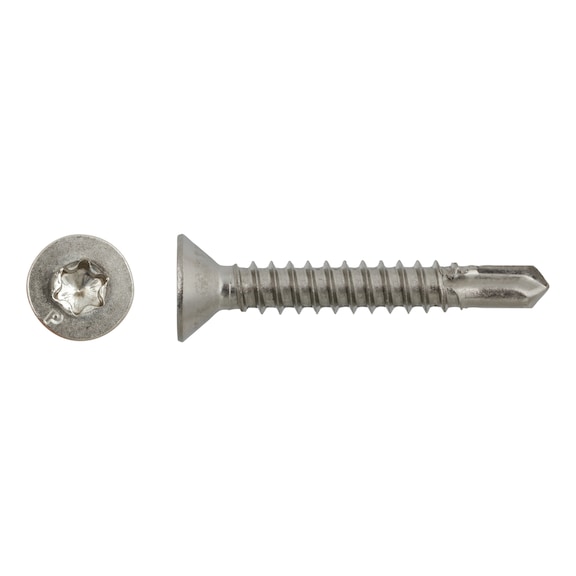 sebS drilling screw, TX countersunk head, sim. to DIN 7504-P A2 - 1