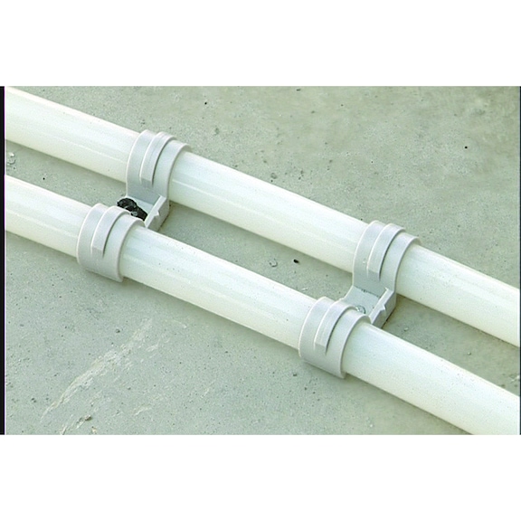 FPD plastic double pipe clamp - 4