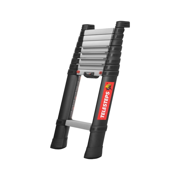 Telescopic ladders - Telescopic single-section ladder 3.0 m with extension, Telesteps PrimeLine