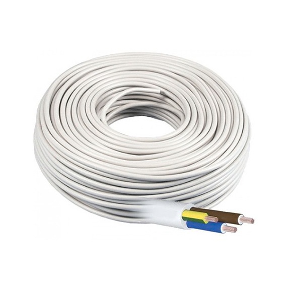 Manguera eléctrica blanca cable flexible H05VV-F 300/500V