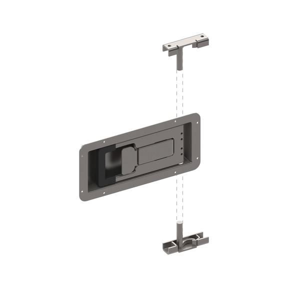 RECESSED LOCK (DIA. 16 MM) STAINLESS STEEL - Cambron