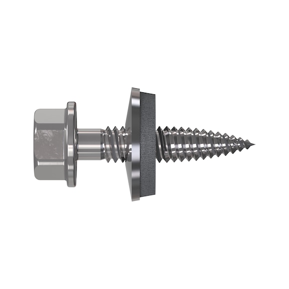Thin sheet metal screw, butt joint screw, bimetallic A2/steel, DS14 RP-TD - 1