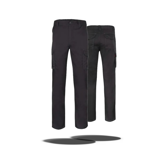  - W-trousers, multi-pocket, stretch, black, size 52
