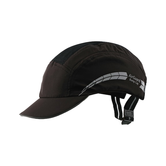 Casque de chantier anti-choc AirGuard - Casquette de chantier AirGuard, visière de 5cm, noir