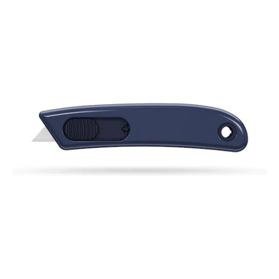 Detectable utility knife for packaging
