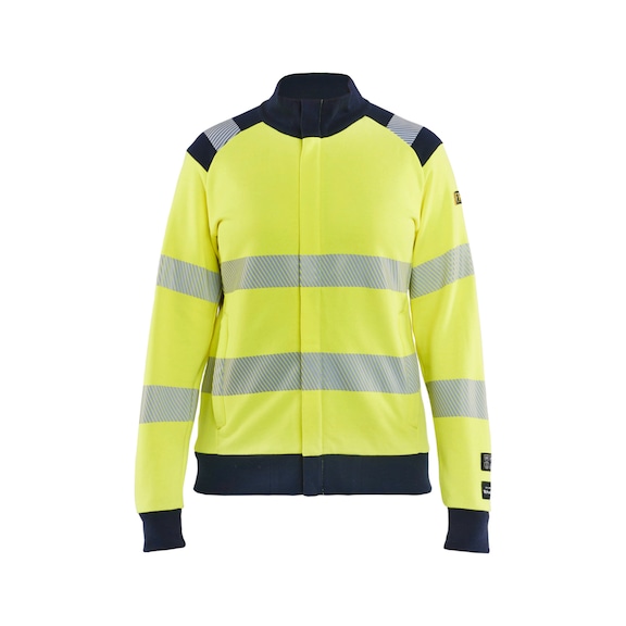 Damen Multin Sweatshirt HiVis Reißvers 3471 1762