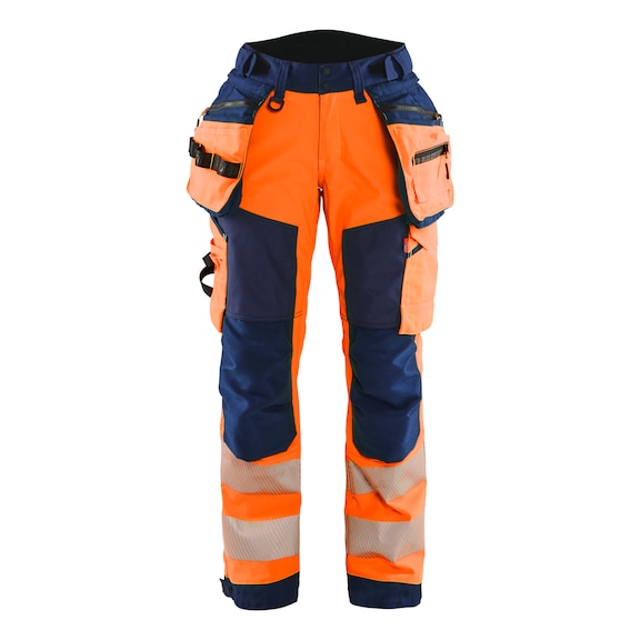  - Damen High Vis Softshell Bundhose High Vis Orange/Marineblau 7118 2513 5389 C40