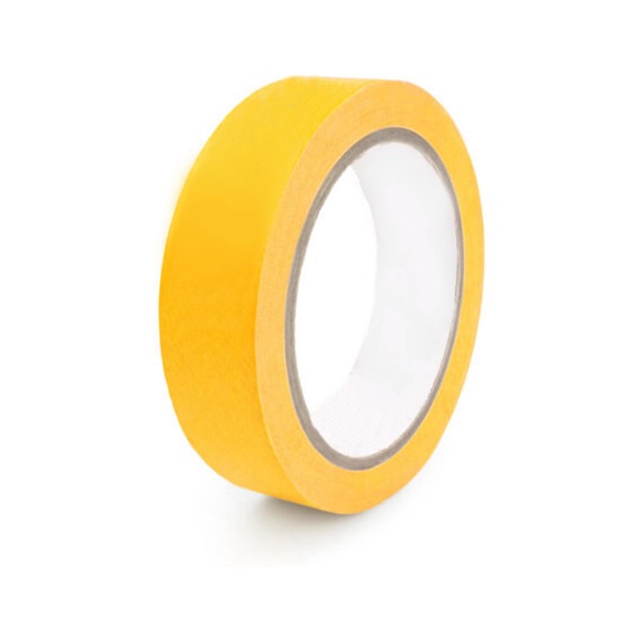 Precision adhesive rice paper tape