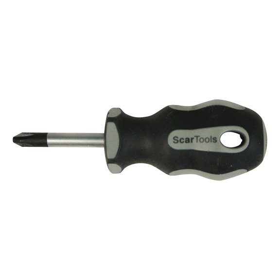 SCARTOOLS RECESSED HEAD TIP SCREWDRIVER PHILLIPS SHORT SERIES - SHORT SERIES PH CROSS SCREWDRIVER