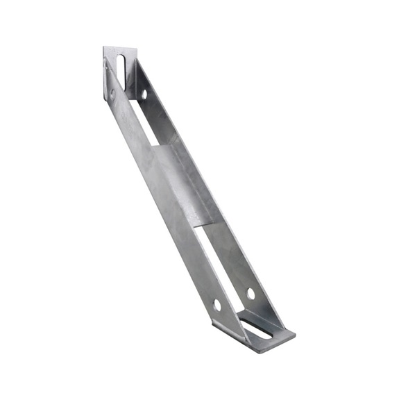 Wall brackets from the ZS 41 toothed mounting rail system - recamo toothed mounting rail bracket support, 45°, galvanised 41x41/38x40