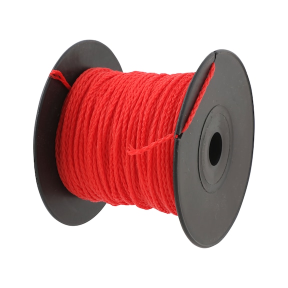 Bricklayer cords - Red polyethylene bricklayer cord, 2.0 mm thick, 50 m long