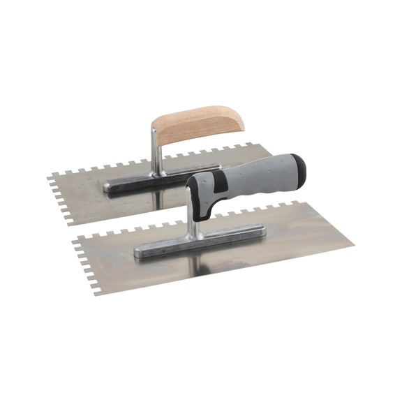 Toothed trowels