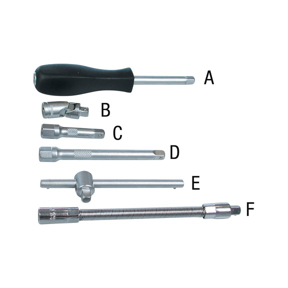 1/4 inch ACCESSORIES - EXTENSION 1/4-INCH ATTACHMENT (Fig. D)