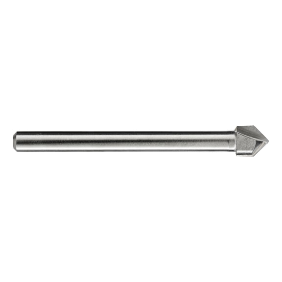 Drill bit for glass and tiles, with carbide cutting edge and straight shank