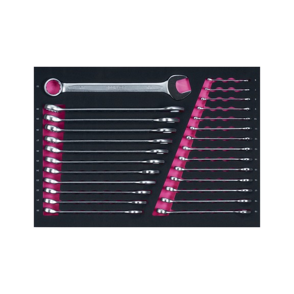 COMBINED WRENCH ASSORTMENTS SCARTOOLS - SCARTOOLS COMBINATION WRENCH ASSORTMENT FOR TROLLEY