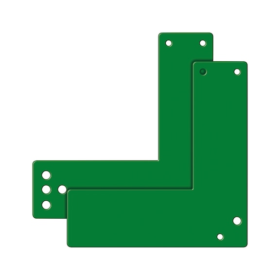 Mounting plate for GfS exit control systems on glass-framed doors - 1