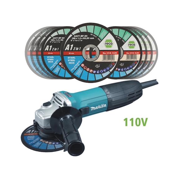 Reca A1 125mm + Makita grinder 110v - Reca A1 125mm + Makita grinder 110v