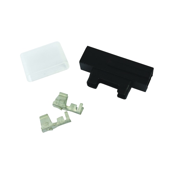 MODULAR FUSE HOLDER WITH PROTECTIVE COVER - DOUBLE BLADE FUSES HOLDER KIT W/PROTECTIVE COVER
