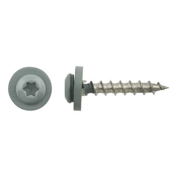 Window sill screw with washer, coarse thread, A2, TX - 1