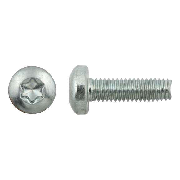 Self-tapping pan head screw, DIN 7500-PE, galvanised - 1