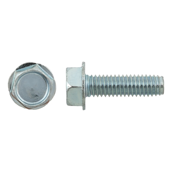 Thread-rolling hexagon head screw, similar to DIN 7500-DE, zinc-plated - 1