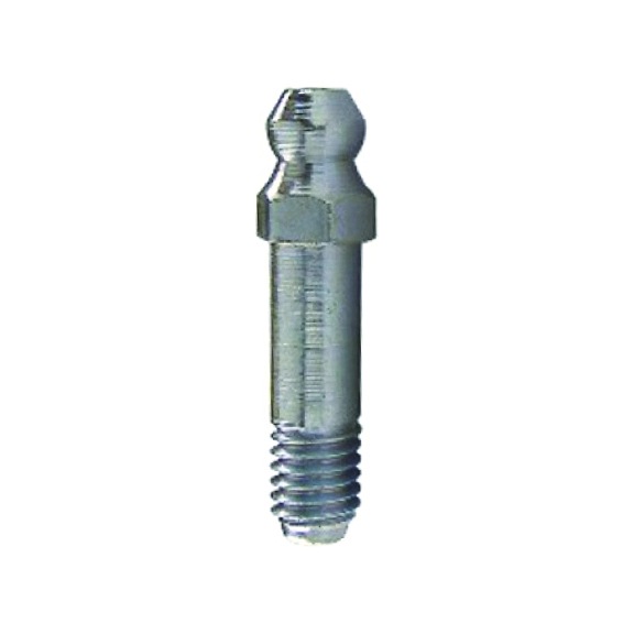 CONECTOR RECTO PARA PISTOLA DE GRASA H1, LARGO - ANCHO DE LLAVE: 7 mm - ENGRASADOR LARGO H1 6 × 1 mm - Ancho de llave 7 mm (fig. G)