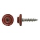 Self-tapping screw with sealing washer, Ø 15 mm, A2, painted head - 1