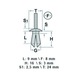 SNAP RIVET ALFA ROMEO - SNAP RIVET ALFA ROMEO C0034 - 2