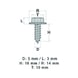 TAPPING SCREW FIAT  - TAPPING SCREW FIAT C0077 - 2