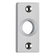 Solid rosette for door handle, angular - edi solid rosette for door handle, framed, angular, F1 silver-coloured P-ST - 1