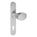 Frame-changing set door handle/knob - edi frame set door handle/knob profile cylinder, aluminium F1 silver 8/92 mm - 1