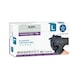 Nitrile gloves, smooth, black, double layer - 2