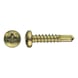 sebS drilling screw, round head, window construction, similar to DIN 7504-N, zinc plated - 1