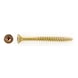 sebS countersunk milling head drilling screw, yellow zinc plated - 1