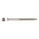 sebS ultra drilling screw, raised countersunk head with milling pockets, A2