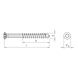 sebS ultra drilling screw, raised countersunk head with milling pockets, A2 - 2