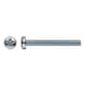 Pan head screw, DIN 7985 4.8, zinc plated - 1