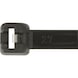 Cable ties with metal latch, black - 1
