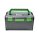 RECA Boxx 238 plastic system case - reca Boxx 238 plastic system case, graphite grey/green, 442 x 357 x 253 mm - 1