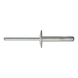 Large-head multi-purpose rivet, aluminium/steel - Large-hd mlt-prp rivet alu/stl bore Ø 4.9-5.2, clamp range 4.0-9.0 mm 4.8 x 14.0 - 1